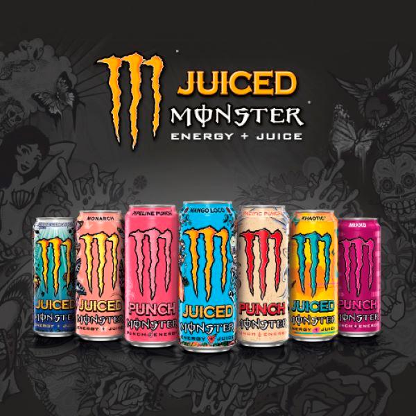 Monster Viking Berry energy drink 4-pack 500ml cans (British brand)