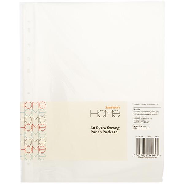 Sainsbury's Home extra strong punch pockets 50pk, UK version