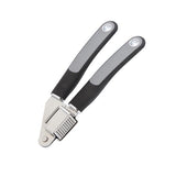 Habitat stainless steel garlic press with soft grip, imported from the UK