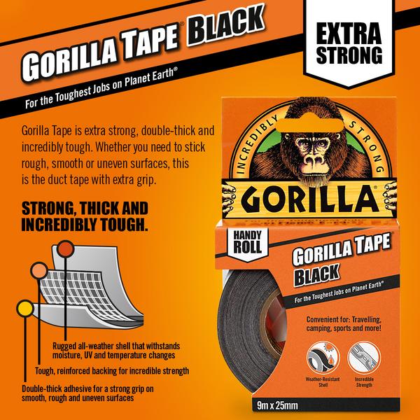 Gorilla Handy Roll Duct Tape 9m - British product