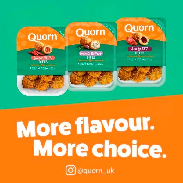 Quorn Smoky BBQ Bites 180g, imported from the UK
