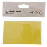 Sainsbury's Home large yellow sticky notes 100 sheets - British product