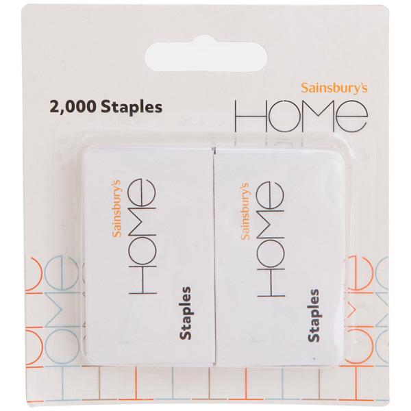 Sainsbury's Home 26/6 staples 2000pk bulk, UK version