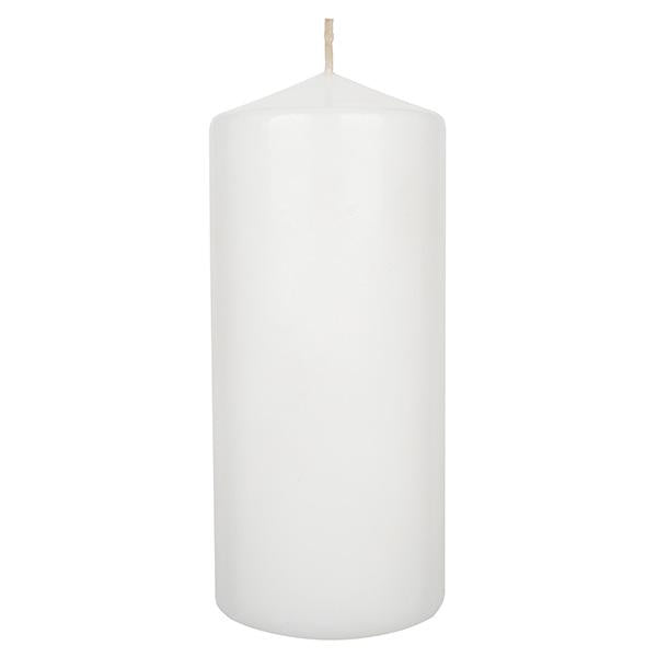 Habitat Extra Large Pillar Unscented Candle - White GOODS Sainsburys   