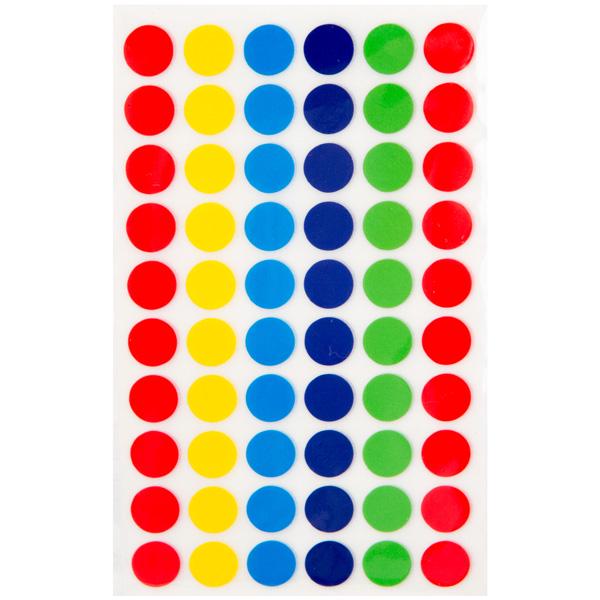 Sainsbury's self adhesive dots assorted colours 300pk - British product