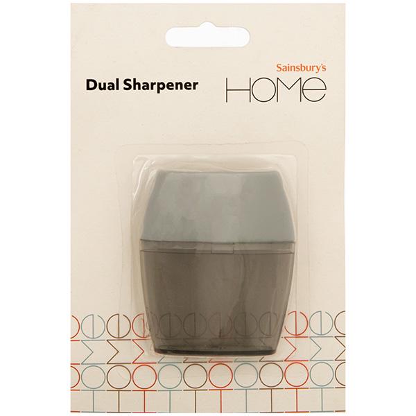 Sainsbury's Home dual sharpener with container - British product