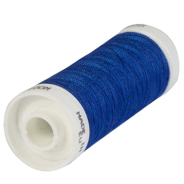 Korbond sapphire blue polyester thread 100m (British brand)
