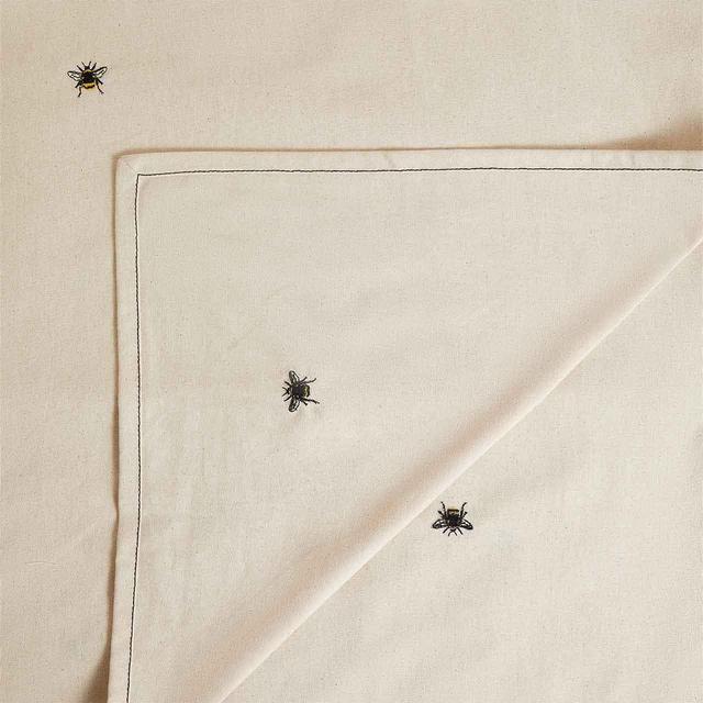 M&S Bee Cotton Tablecloth One Size Natural GOODS M&S   