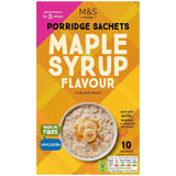 M&S Maple Syrup Flavour Porridge Sachets   10 x 36g GOODS M&S   