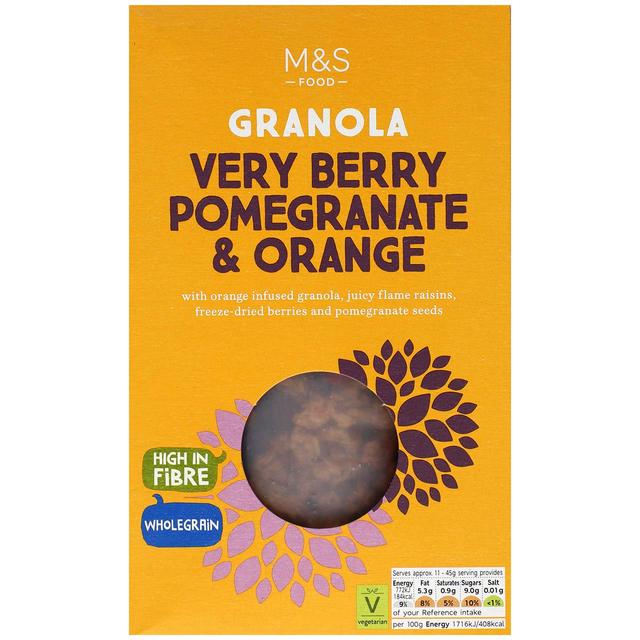 M&S Very Berry Pomegranate & Orange Granola   500g GOODS M&S   