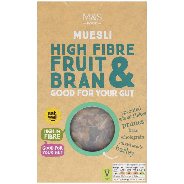 M&S High Fibre Fruit & Bran Muesli   600g GOODS M&S   