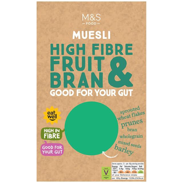 M&S High Fibre Fruit & Bran Muesli   600g GOODS M&S   