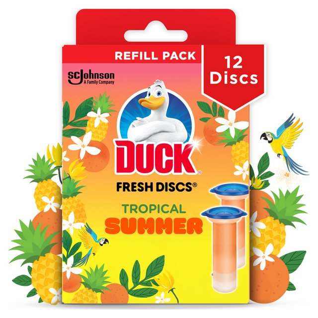 Duck Toilet Fresh Discs Duo Refills Tropical Summer   2 x 36ml GOODS M&S   