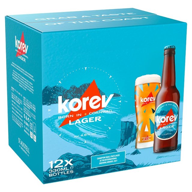 Korev Lager   12 x 330ml GOODS M&S   