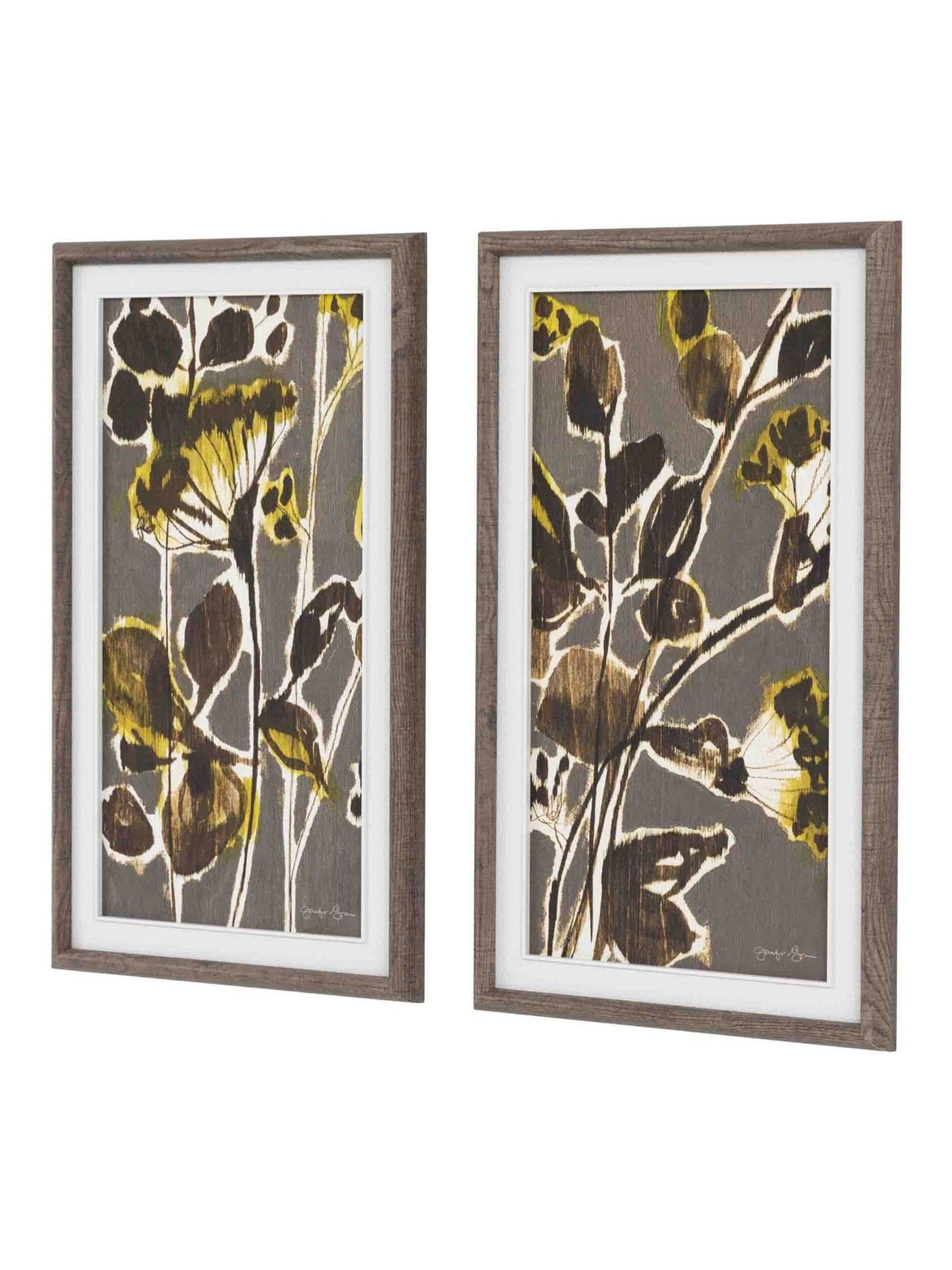 Gallery Home brown arrival framed canvas set, imported from the UK
