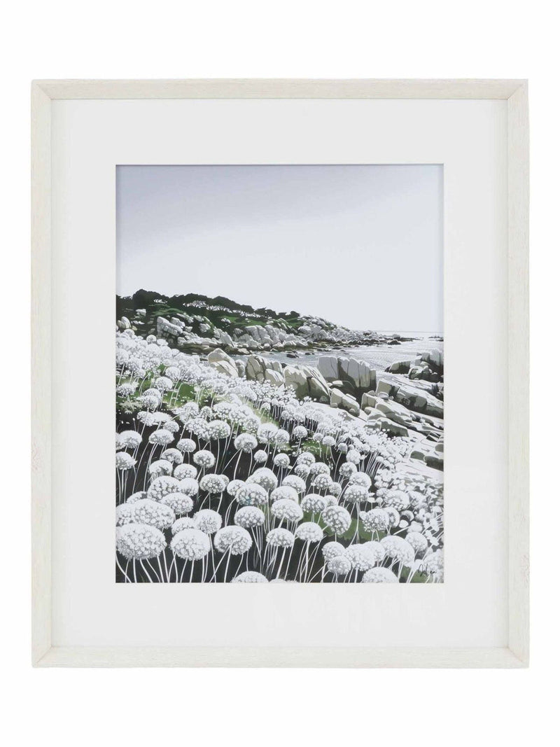 Gallery Home White Tides Wild Flowers framed art 55x65cm - British product