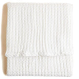 M&S Cotton Waffle Throw One Size White GOODS M&S   