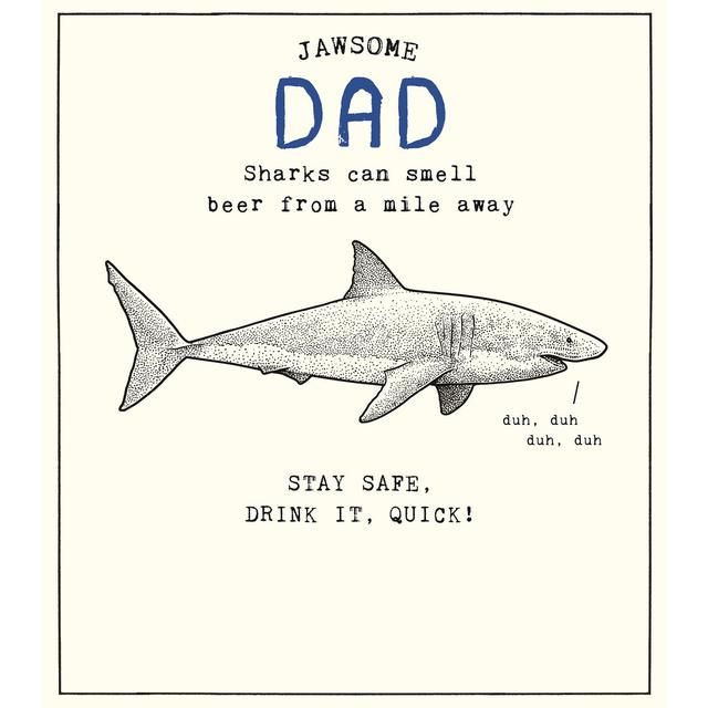 Pigment Jawsome Dad Father's Day Card GOODS M&S   