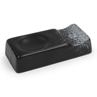 Oriental Mart Japanese Black Ceramic Chopstick Rest- Buy online at McGrocer