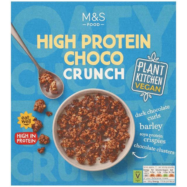 M&S High Protein Vegan Chocolate Crunch   500g GOODS M&S   