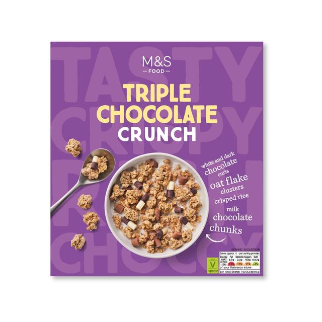 M&S Triple Chocolate Crunch   500g