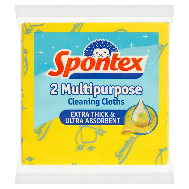 Spontex Multi-Purpose Cloth + Microfibre   2 per pack