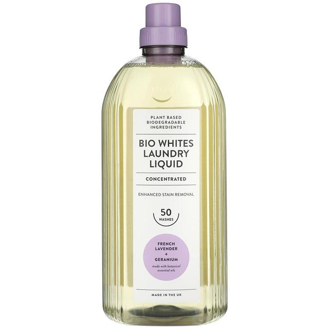 M&S Bio Whites Laundry Liquid French Lavender & Geranium 50 Wash    1.5L