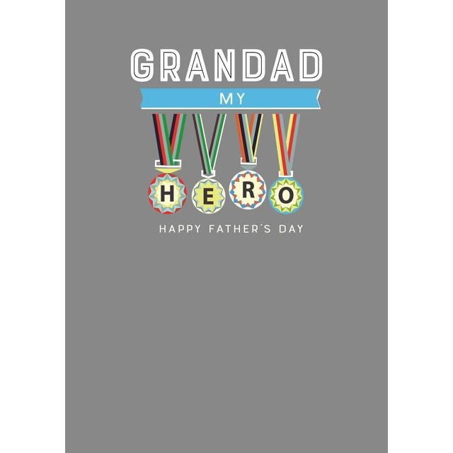 Laura Darrington Design - Grandad My Hero Father's Day Card GOODS M&S   