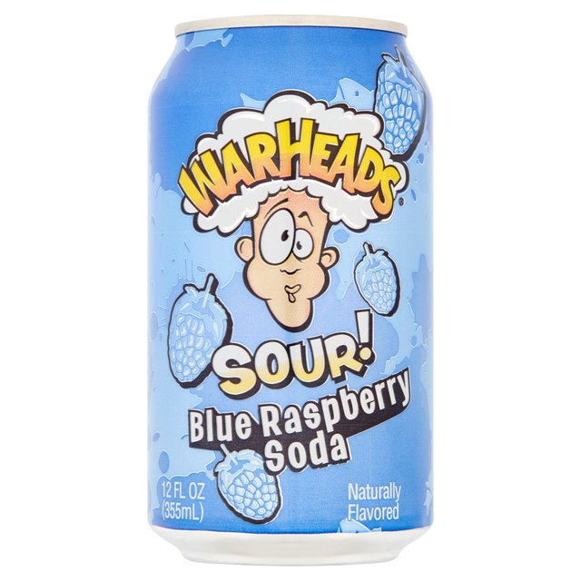 Warheads Blue Raspberry Soda   355ml