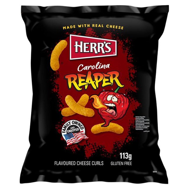 Herrs Carolina Reaper Cheese Curls   113g