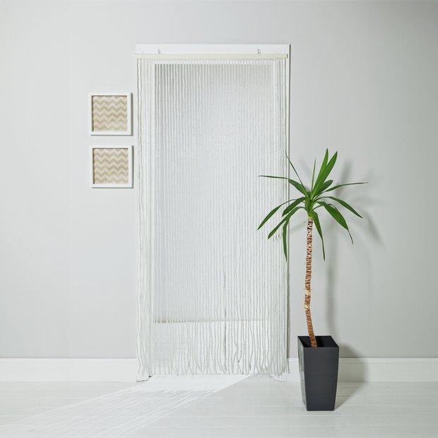 Argos Home beaded door curtain white 90x190cm, UK version