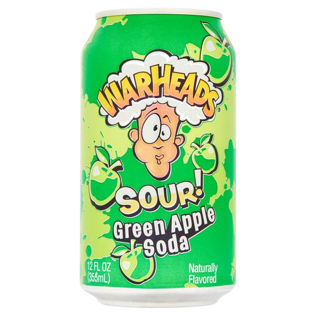 Warheads Green Apple Soda   355ml GOODS M&S   