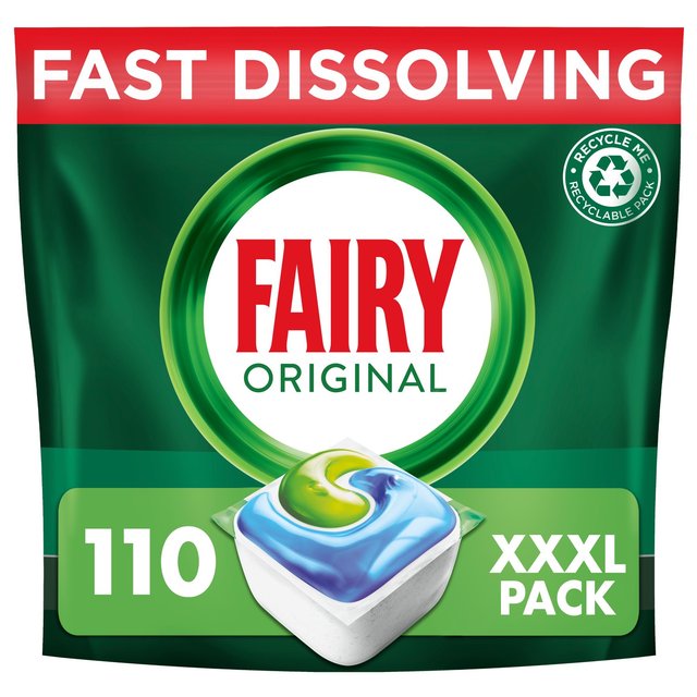 Fairy All In One Original Dishwasher Tablets   110 per pack