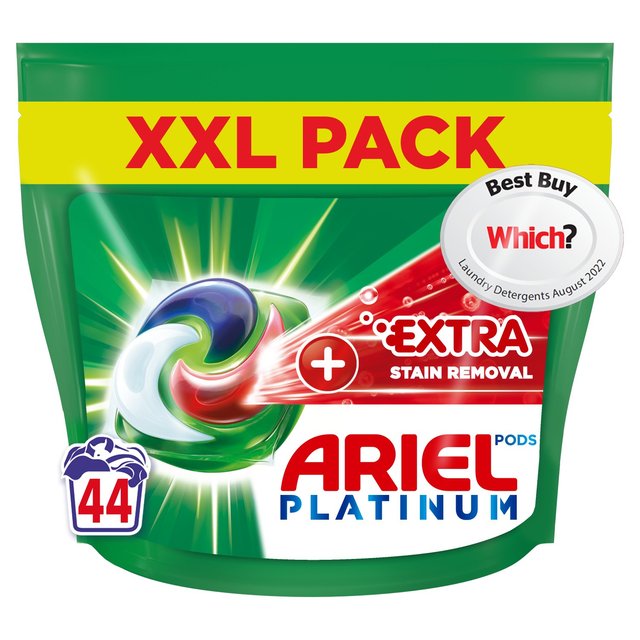 Ariel Platinum Stain Removal All-in-1 Pods Washing Capsules 44 Washes   44 per pack GOODS M&S   