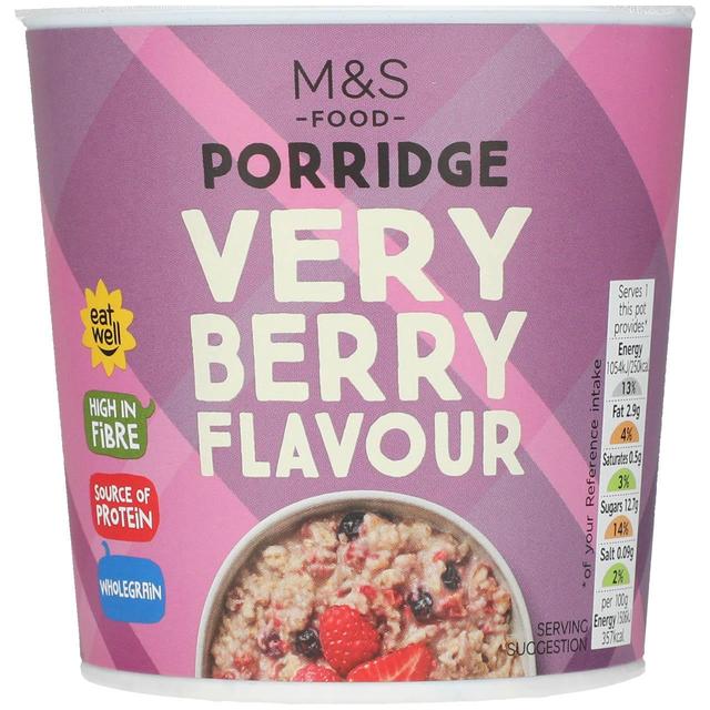 M&S Very Berry Flavour Porridge Pot   70g GOODS M&S   