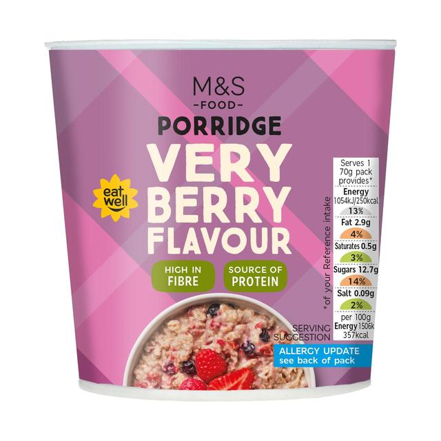 M&S Very Berry Flavour Porridge Pot   70g GOODS M&S   