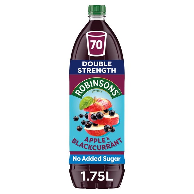 Robinsons Double Strength Apple & Blackcurrant Squash   1.75L GOODS M&S   