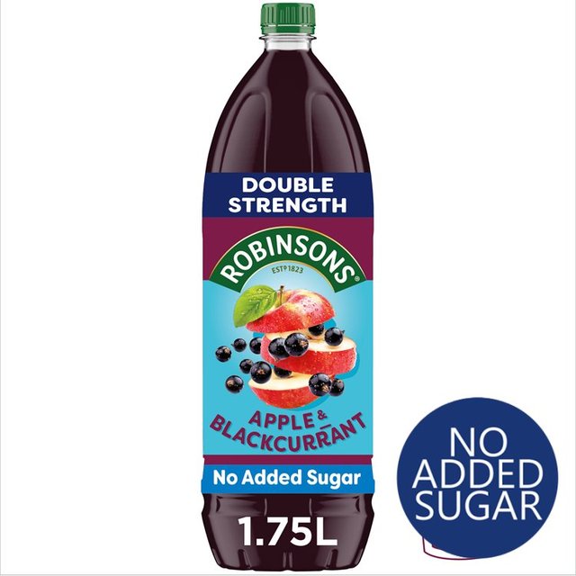 Robinsons Double Strength Apple & Blackcurrant Squash   1.75L GOODS M&S   