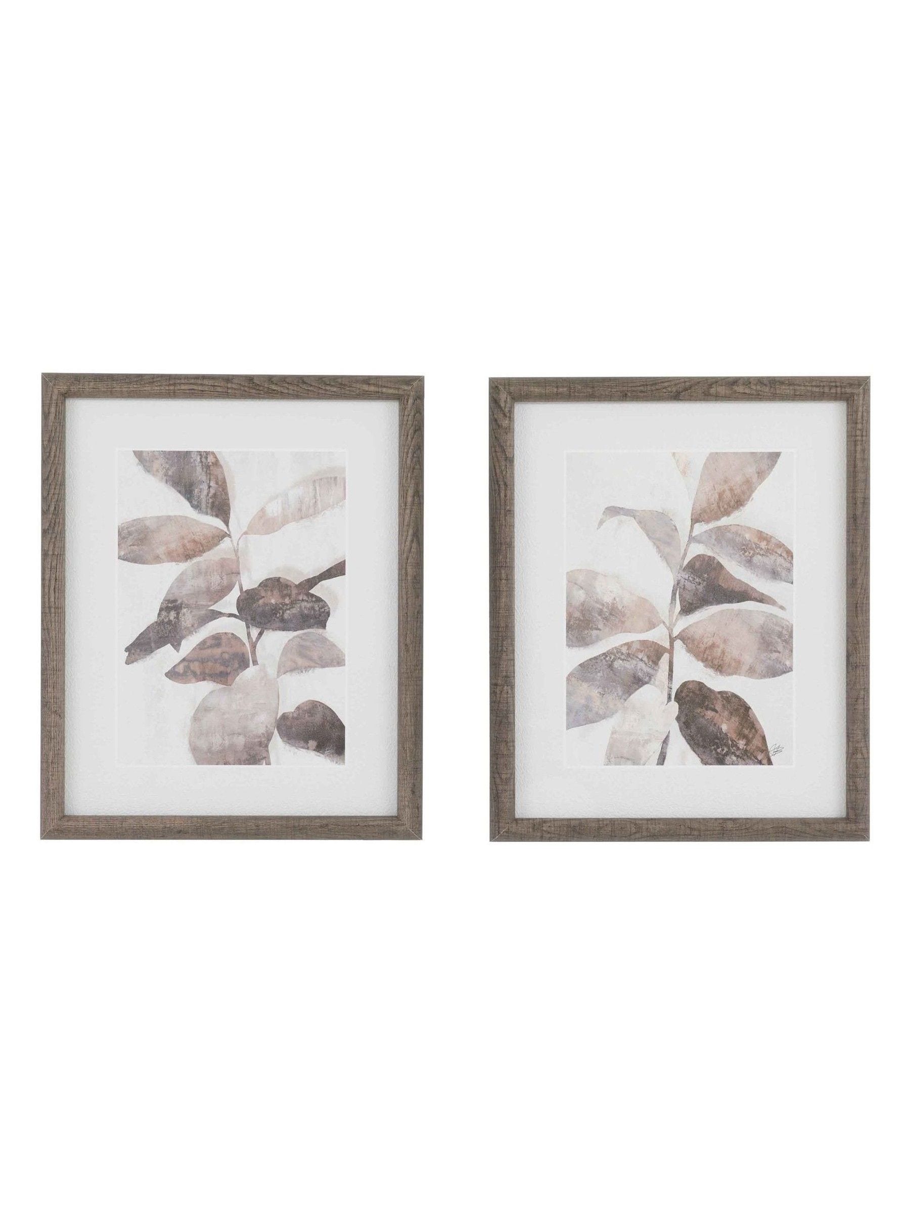 Gallery Home framed art set, natural rhythm design - British product