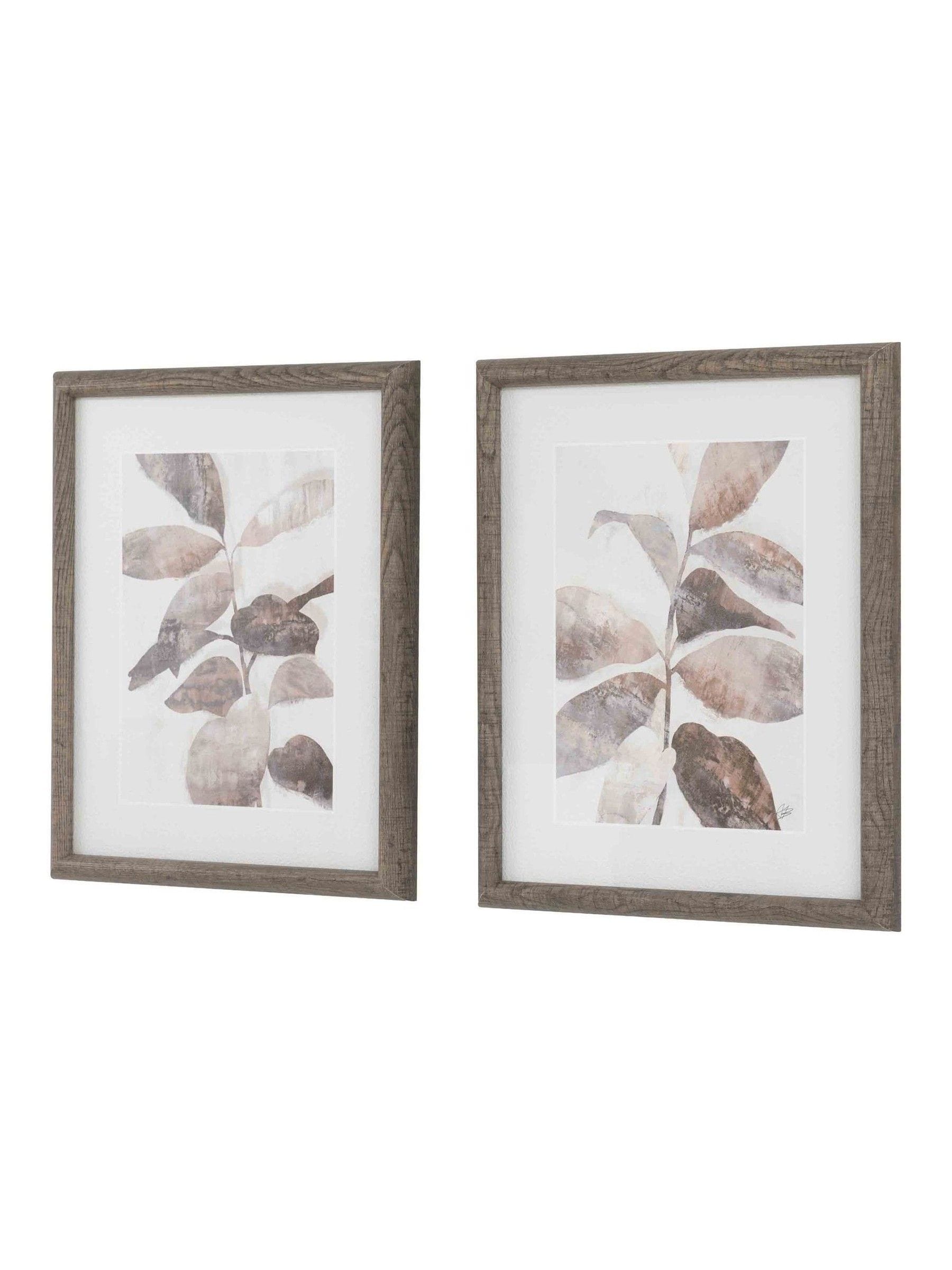 Gallery Home framed art set, natural rhythm design - British product