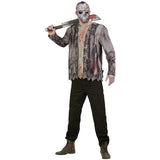 Smiffys Friday the 13th Jason Voorhees Costume Jacket with Inserted Top and Hockey Mask
