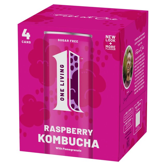 No.1 Living Raspberry Kombucha Multipack   4 x 250ml