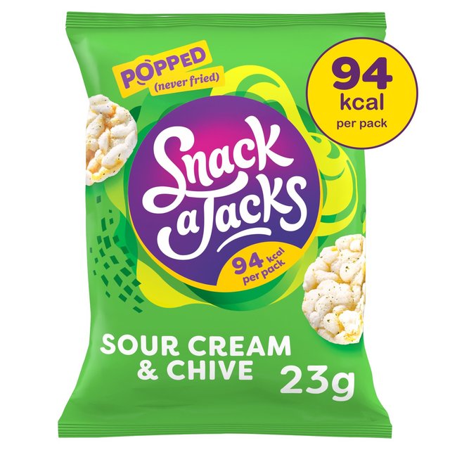 Snack a Jacks Sour Cream & Chive Rice Cakes   24g GOODS M&S   