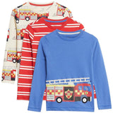 M&S Boys Pure Cotton Fire Engine Tops 6-7 Years GOODS M&S   