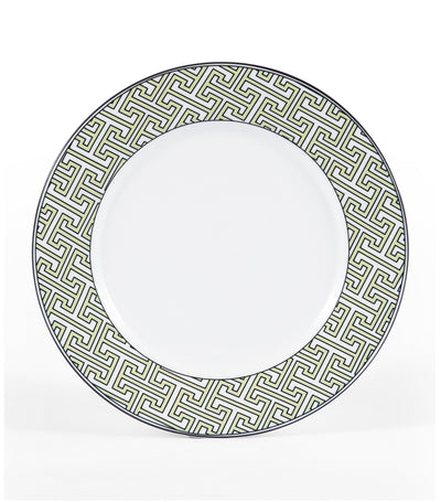 Harrods Set of 2 Geometric Print Dinner Plates 26cm- Buy online at McGrocer
