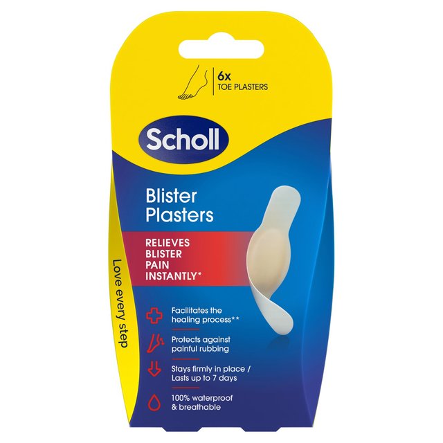 Scholl Toe Blister Plasters   6 per pack