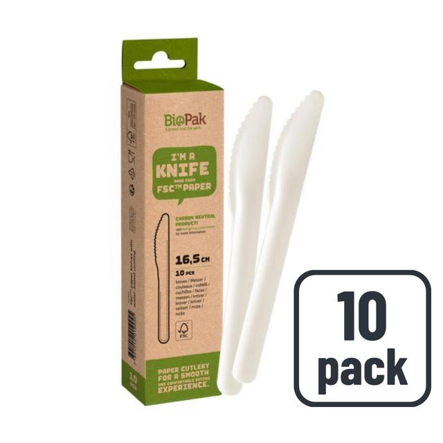 BioPak White Paper Knives   10 per pack GOODS M&S   