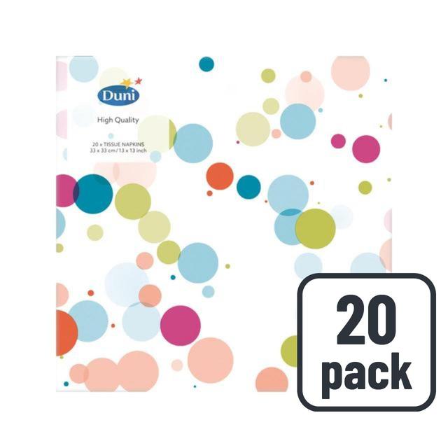 Bubbles 3 Ply Paper Party Napkins   20 per pack