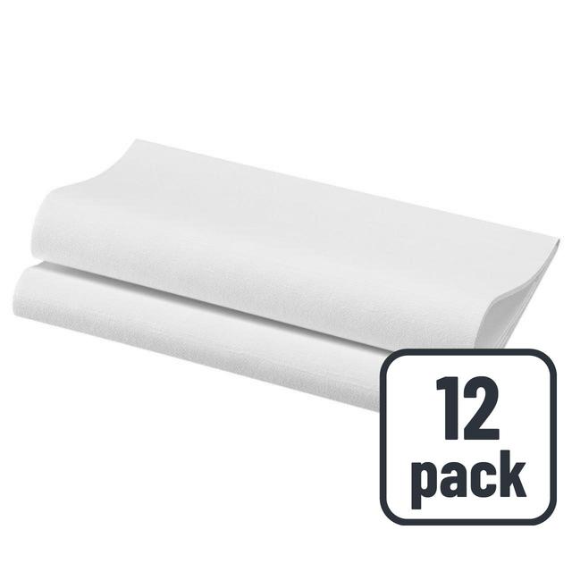 Large White Compostable Paper Napkins   12 per pack