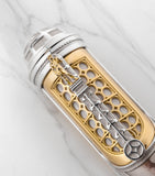 Montegrappa yellow gold Michelangelo rollerball pen with sterling silver barrel, imported from the UK